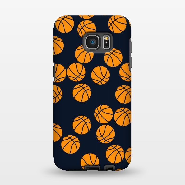 Galaxy S7 EDGE StrongFit Cute Basketball Print by Karolina