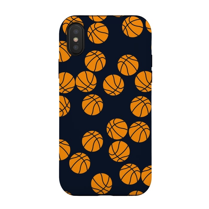 iPhone Xs / X StrongFit Cute Basketball Print by Karolina