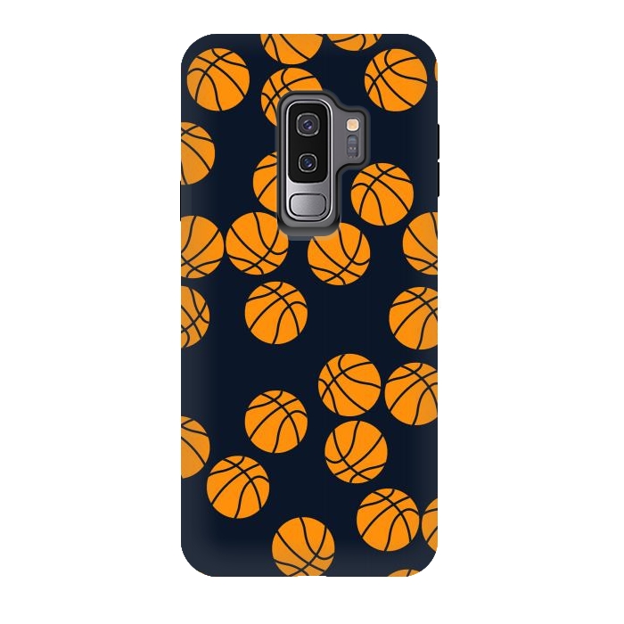 Galaxy S9 plus StrongFit Cute Basketball Print by Karolina
