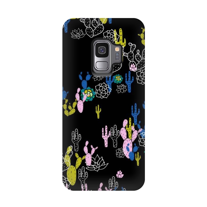 Galaxy S9 StrongFit Cactus and Succulent by Karolina