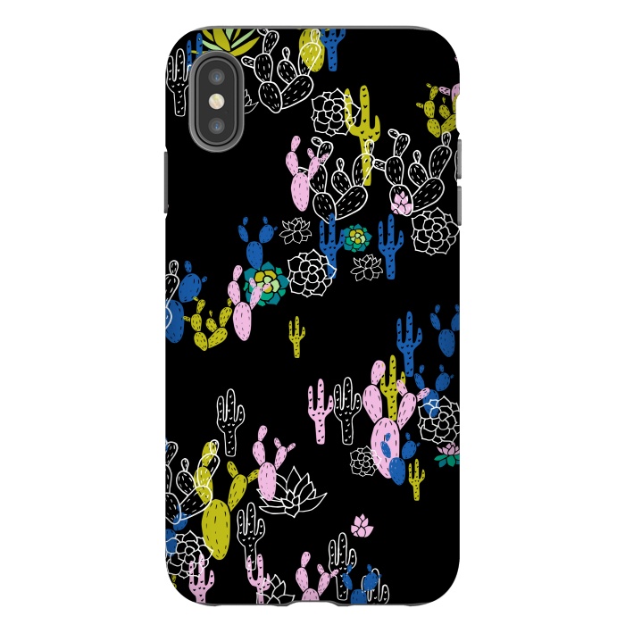 iPhone Xs Max StrongFit Cactus and Succulent by Karolina