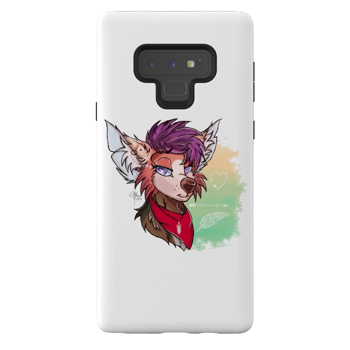 Galaxy Note 9 StrongFit Furry Punk by Chiterra