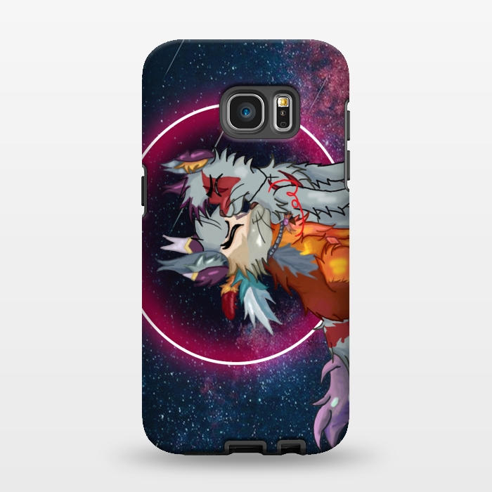 Galaxy S7 EDGE StrongFit Cat Love by Chiterra