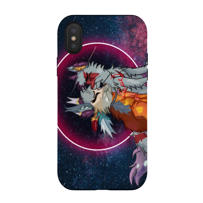 iPhone Xs / X StrongFit Cat Love by Chiterra