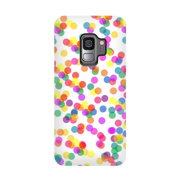 Galaxy S9 StrongFit Colorful Confetti by Karolina