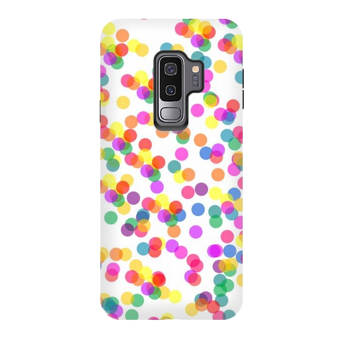 Galaxy S9 plus StrongFit Colorful Confetti by Karolina