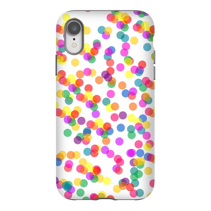 iPhone Xr StrongFit Colorful Confetti by Karolina