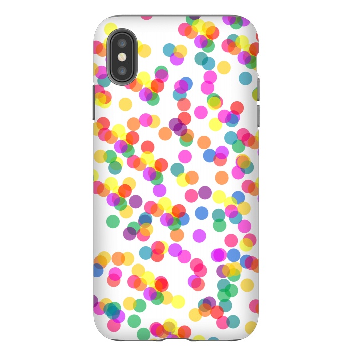 iPhone Xs Max StrongFit Colorful Confetti by Karolina