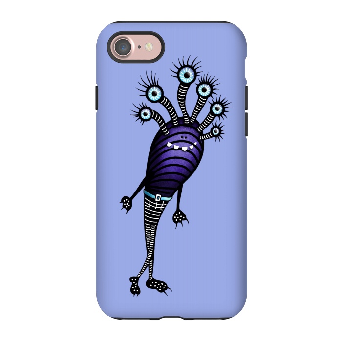 iPhone 7 StrongFit Funny Monster Cartoon Creature Dressed Up by Boriana Giormova