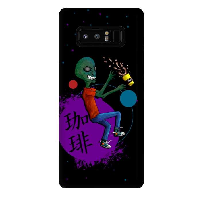 Galaxy Note 8 StrongFit Galactic Soy Latte by Gringoface Designs