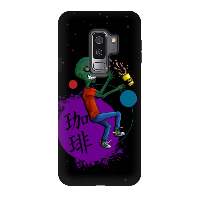 Galaxy S9 plus StrongFit Galactic Soy Latte by Gringoface Designs