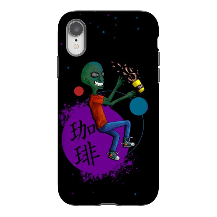 iPhone Xr StrongFit Galactic Soy Latte by Gringoface Designs