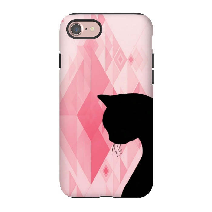 iPhone 7 StrongFit Black cat by CAS