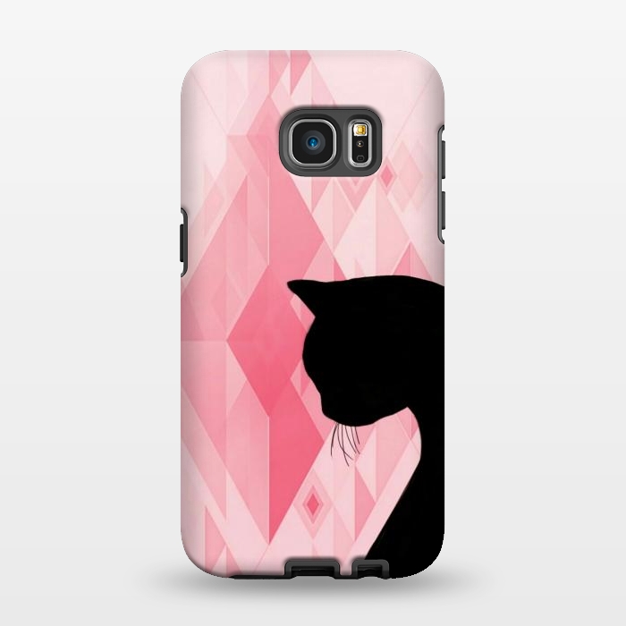 Galaxy S7 EDGE StrongFit Black cat by CAS