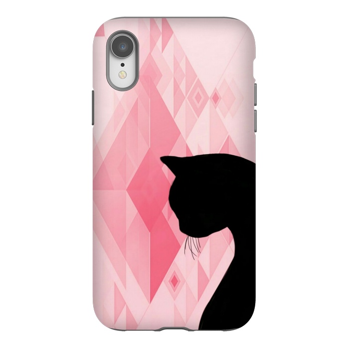 iPhone Xr StrongFit Black cat by CAS
