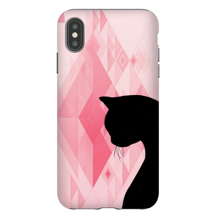 iPhone Xs Max StrongFit Black cat by CAS