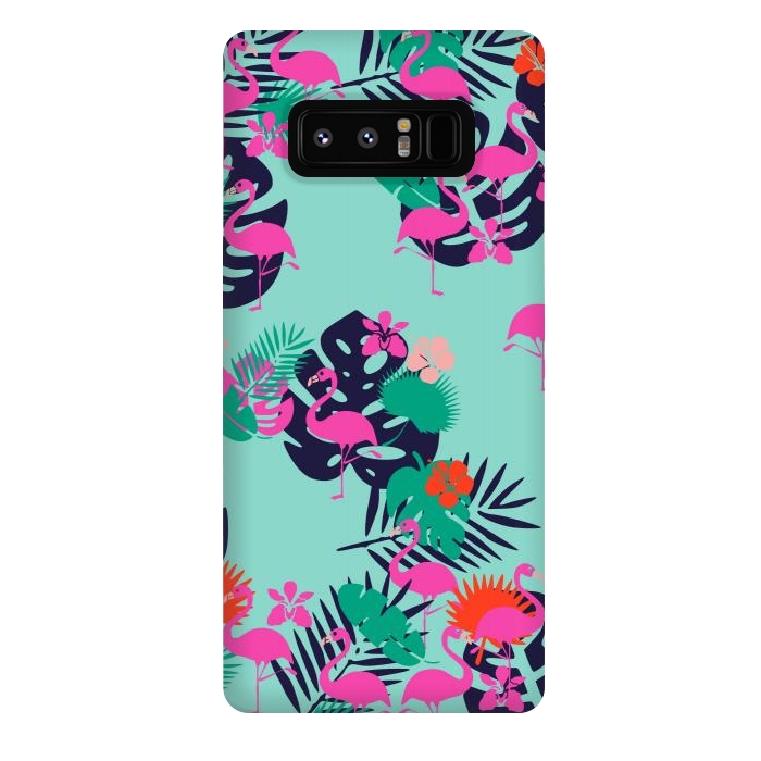 Galaxy Note 8 StrongFit Pink Flamingo by Karolina