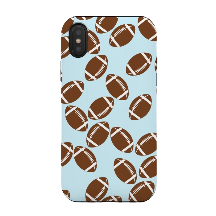 iPhone Xs / X StrongFit Football Pattern by Karolina