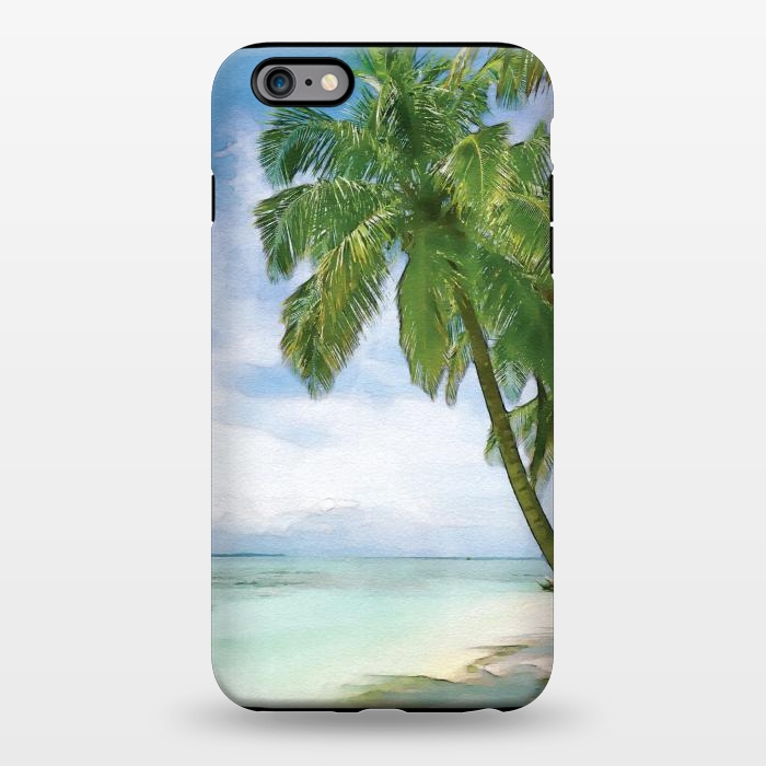 iPhone 6/6s plus StrongFit Watercolor Beach by Creativeaxle