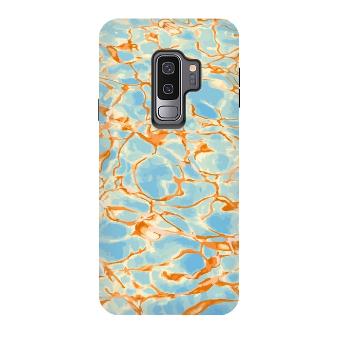 Galaxy S9 plus StrongFit Abstract Water by Creativeaxle