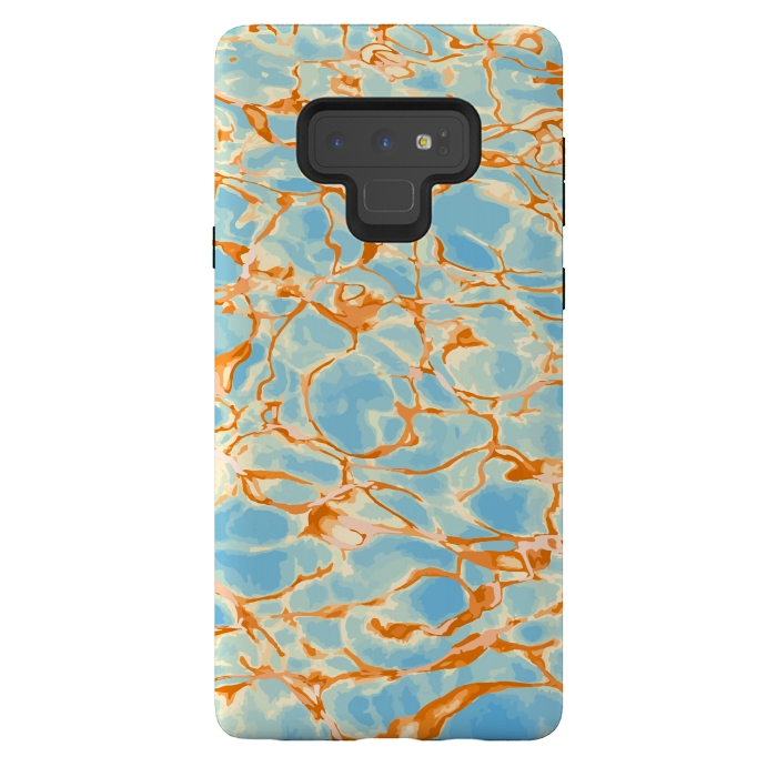 Galaxy Note 9 StrongFit Abstract Water by Creativeaxle