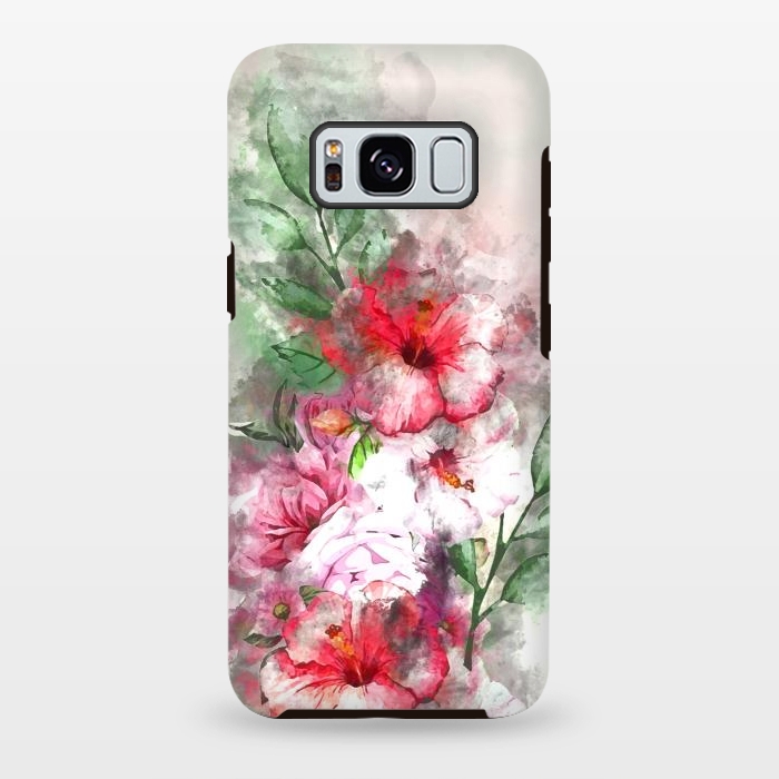 Galaxy S8 plus StrongFit Hibiscus Garden by Creativeaxle