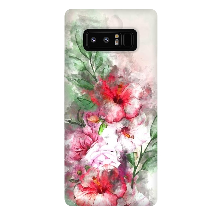 Galaxy Note 8 StrongFit Hibiscus Garden by Creativeaxle