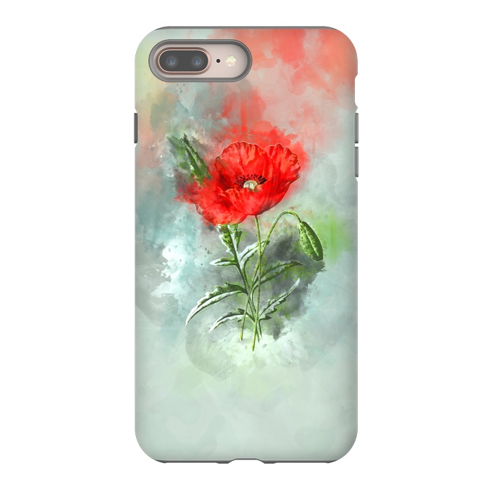 iPhone 7 plus StrongFit Red Poppy by Creativeaxle