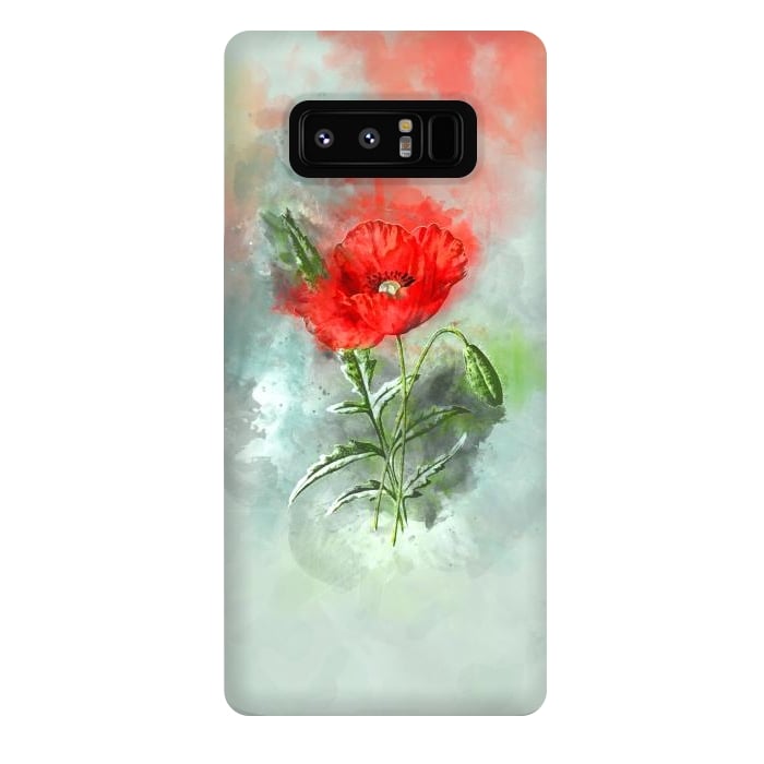 Galaxy Note 8 StrongFit Red Poppy by Creativeaxle