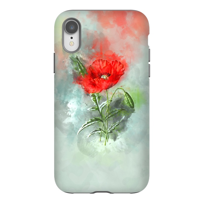 iPhone Xr StrongFit Red Poppy by Creativeaxle