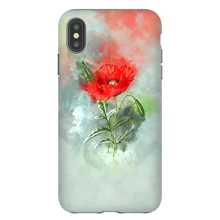 iPhone Xs Max StrongFit Red Poppy by Creativeaxle