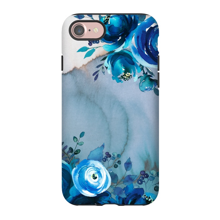 iPhone 7 StrongFit Blue Floral Spring Garden by  Utart