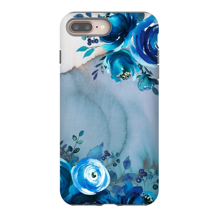 iPhone 7 plus StrongFit Blue Floral Spring Garden by  Utart