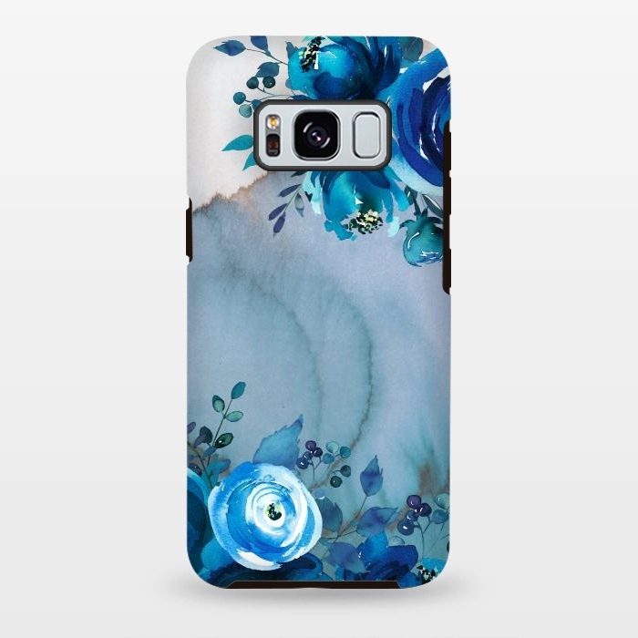 Galaxy S8 plus StrongFit Blue Floral Spring Garden by  Utart