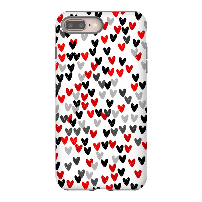 iPhone 7 plus StrongFit Cute Hearts by Karolina