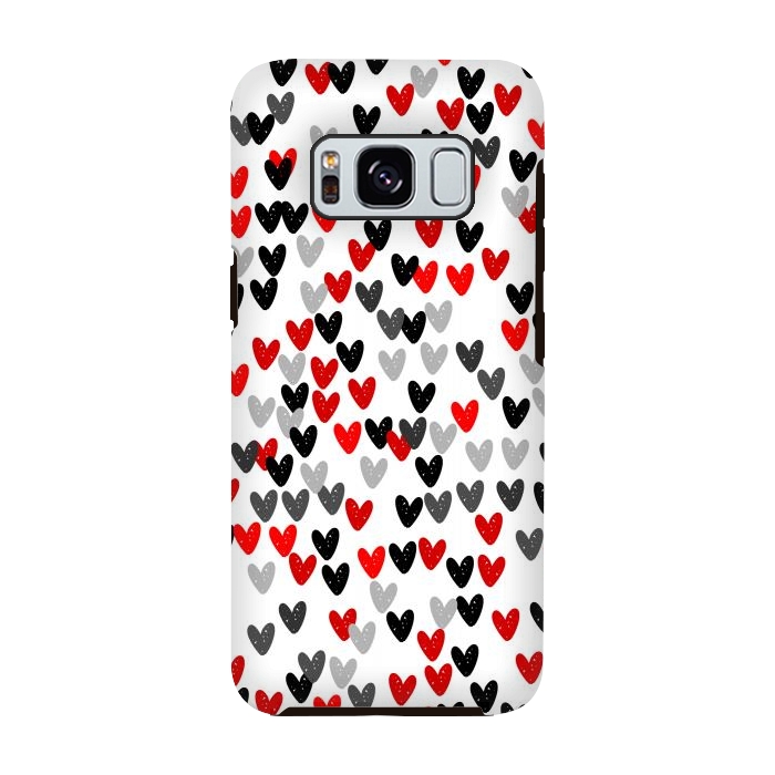 Galaxy S8 StrongFit Cute Hearts by Karolina