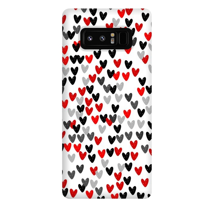 Galaxy Note 8 StrongFit Cute Hearts by Karolina