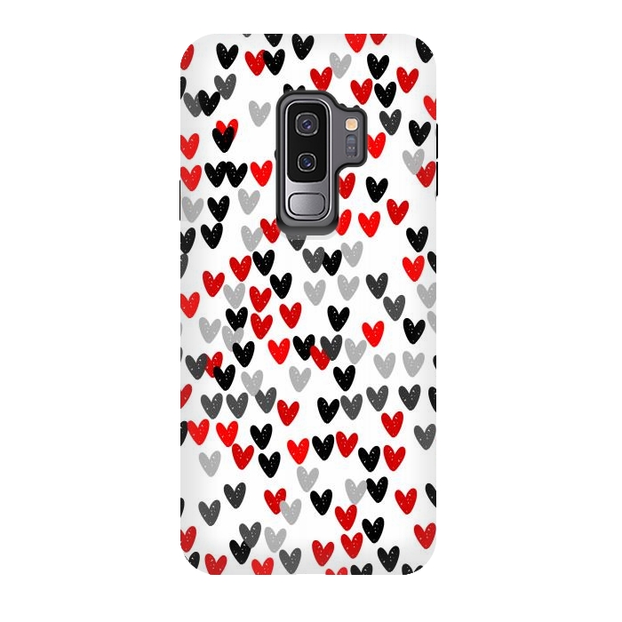 Galaxy S9 plus StrongFit Cute Hearts by Karolina