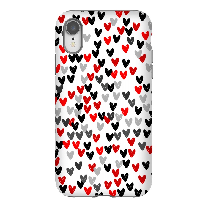 iPhone Xr StrongFit Cute Hearts by Karolina