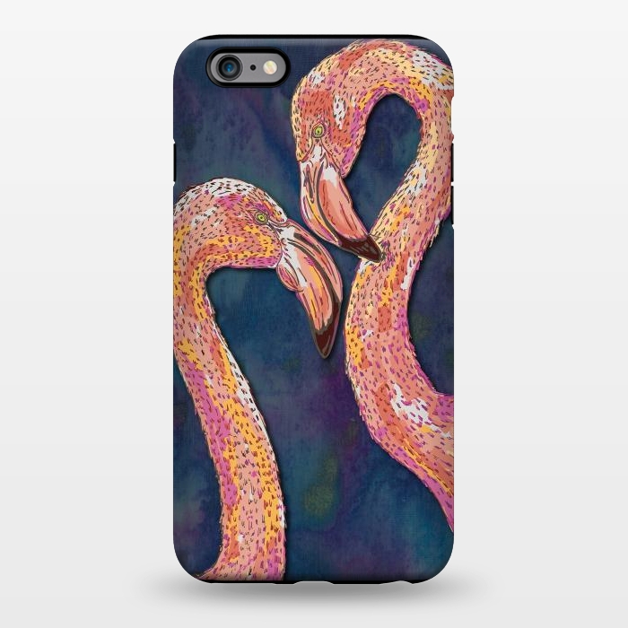 iPhone 6/6s plus StrongFit Pink Flamingos by Lotti Brown