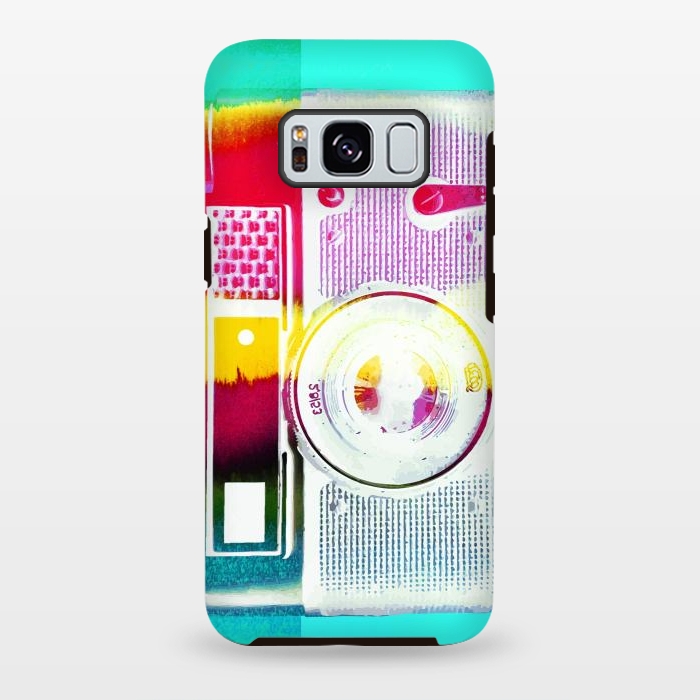 Galaxy S8 plus StrongFit Colorful vintage photography camera by Oana 
