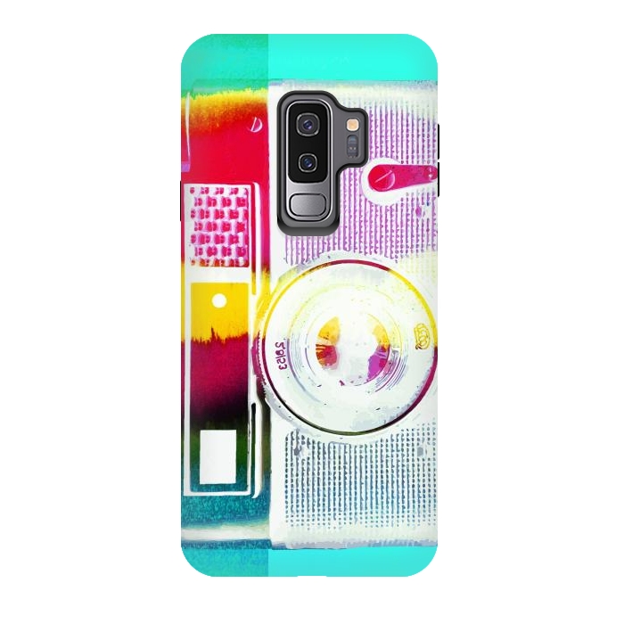 Galaxy S9 plus StrongFit Colorful vintage photography camera by Oana 
