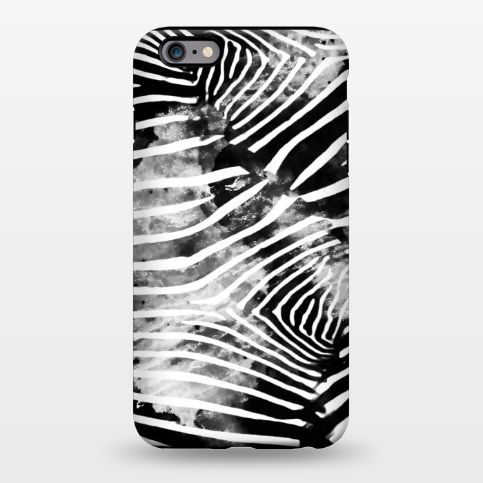 iPhone 6/6s plus StrongFit Painted animal print zebra stripes by Oana 
