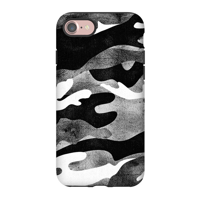 iPhone 7 StrongFit Minimal metallic camouflage by Oana 