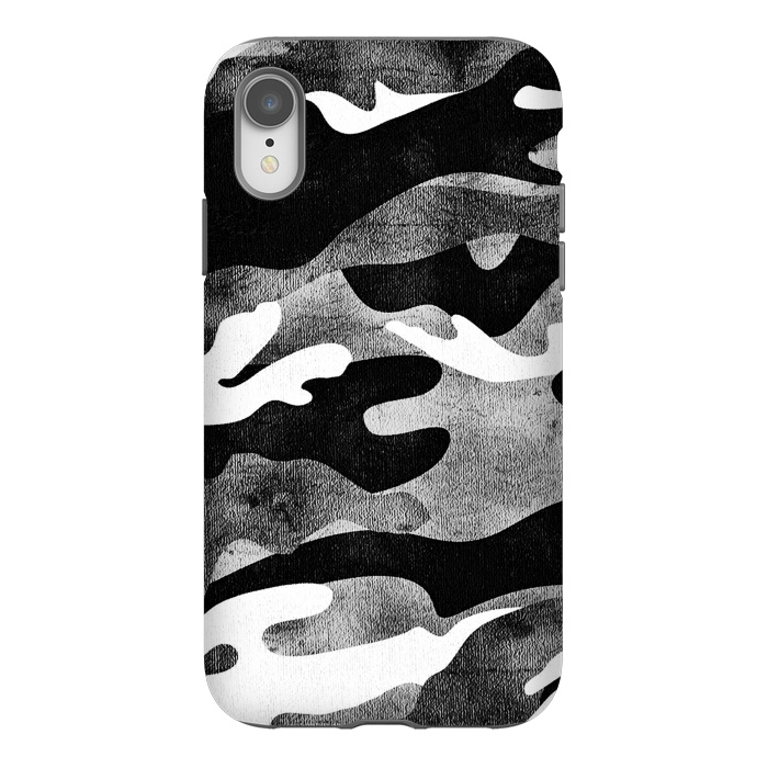 iPhone Xr StrongFit Minimal metallic camouflage by Oana 