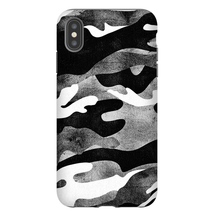 iPhone Xs Max StrongFit Minimal metallic camouflage by Oana 