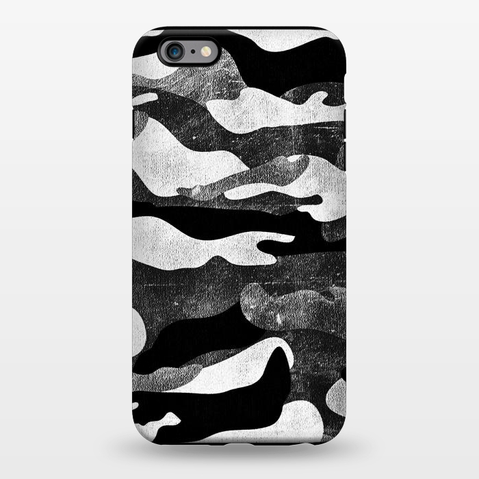 iPhone 6/6s plus StrongFit Black and white grunge camo by Oana 