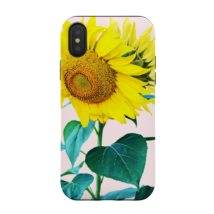iPhone Xs / X StrongFit Sun Flowers by Uma Prabhakar Gokhale