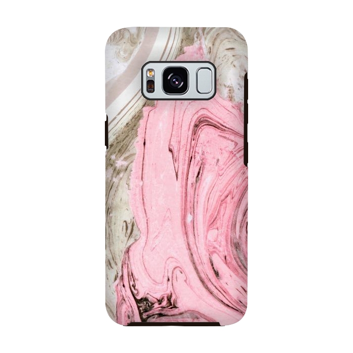 Galaxy S8 StrongFit Nude+ Pink Marble by Uma Prabhakar Gokhale