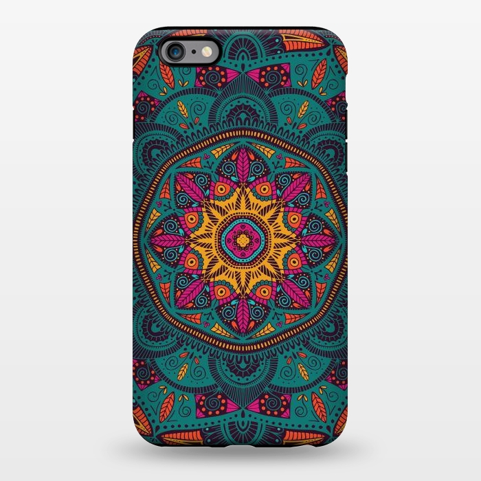 iPhone 6/6s plus StrongFit Colorful Mandala 005 by Jelena Obradovic